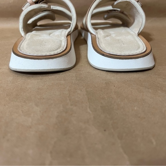 Rag & Bone | Parker Slide Sandals Sheep Nappa Leather Two Strap Stone Size 9.5 - Picture 12 of 16